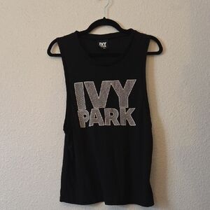 IVY PARK Black Tank Top. Size small.